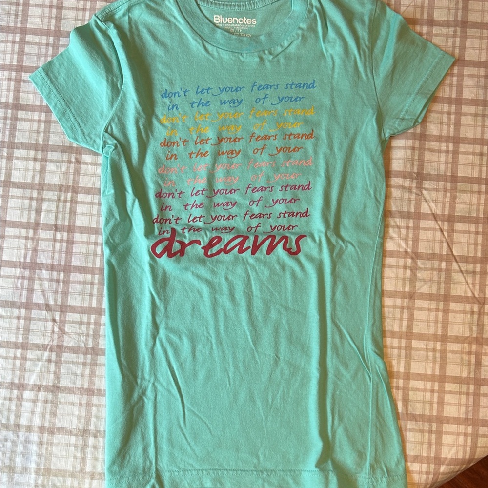 ❗️2 for $8 - Bluenotes Aqua Motivational Tee